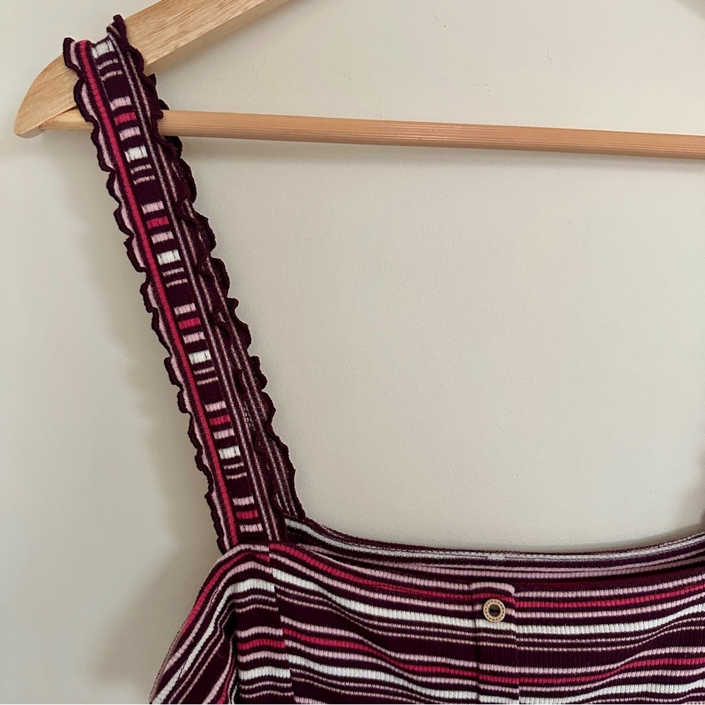 Aero Striped Ruffle Strap Dress - Picture 6 of 10
